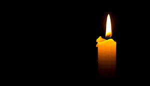 Classic burning candle