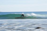 Blurry surfer