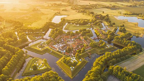 Bourtange vanuit de lucht