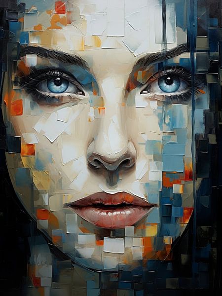 Modern Abstract Portret van SPEQ ART