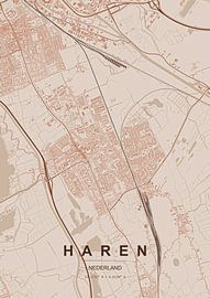 Stadtplan von Haren von Stef van Campen