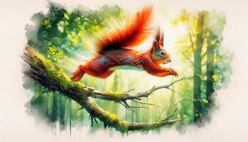 The squirrel's leap