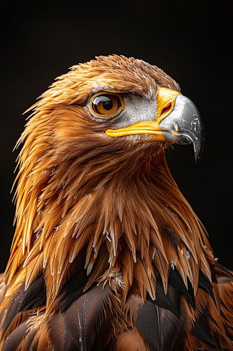 Portrait d'un aigle au regard pénétrant