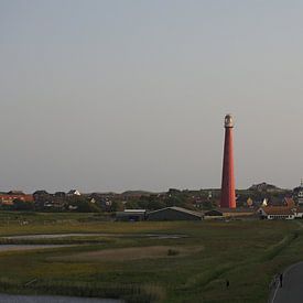 Phare de Lange Jaap à Den Helder au coucher du soleil sur Marcel Riepe