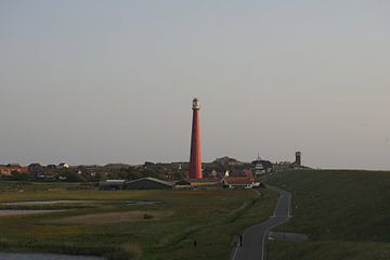 Lange Jaap lighthouse in Den Helder at sunset by Marcel Riepe