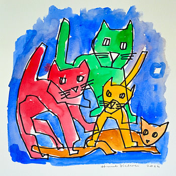 Four cats
