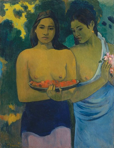 Deux femmes tahitiennes, Paul Gauguin par Des maîtres magistraux