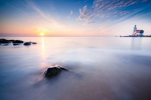 Sunrise from the island of Marken