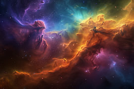 Panoramic Nebula in the Universe by Heaven Arts by Robby Ranzijn