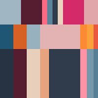 Moderne abstrakte minimalistische geometrische Kunst in hellen Pastellfarben II
