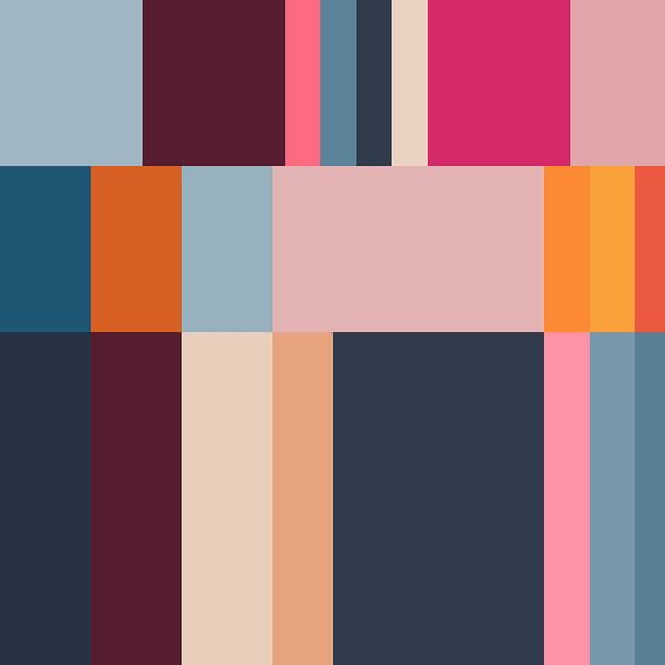 Moderne abstrakte minimalistische geometrische Kunst in hellen Pastellfarben II von Dina Dankers