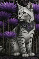 Luchs in Lila