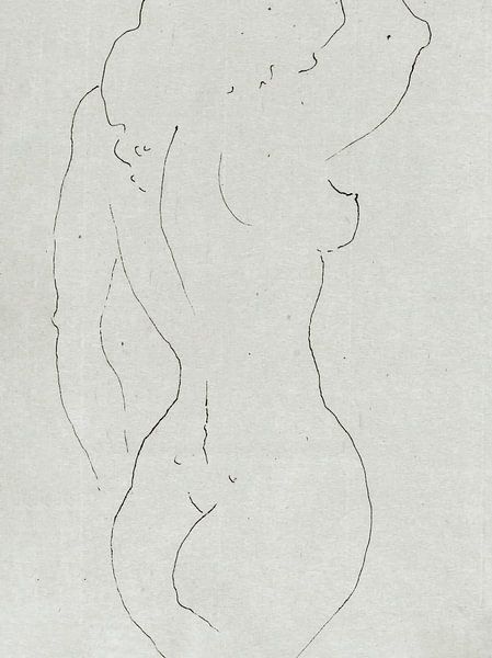 Line drawing of a woman by Affect Fotografie