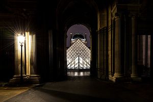 Blick auf den Louvre in Paris von Damien Franscoise