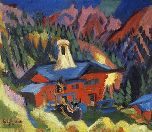 Haus auf der Staffel, ERNST LUDWIG KIRCHNER, 1918-1919