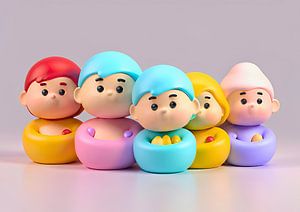 Mignonnes caratères pour bébés