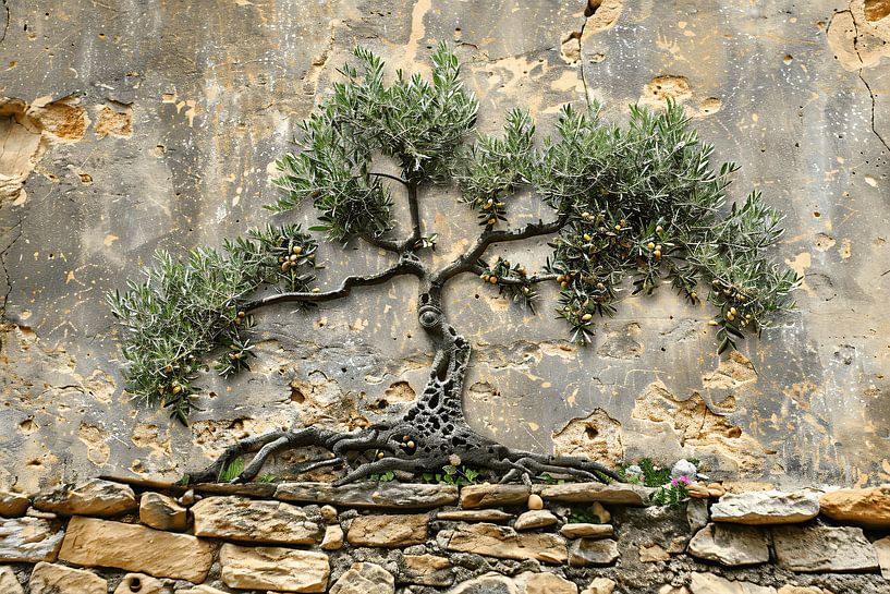 Décoration murale de bonsaïs par Art & Soul Creations