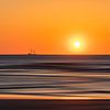 Segelschiff im Sonnenuntergang von Frank Kremer