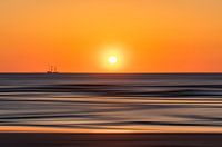 Segelschiff im Sonnenuntergang