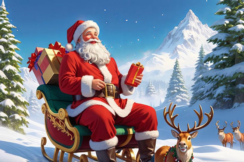 kerstman van hisam colours