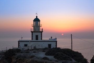 Lighthouse - Santorini by Dennis Eckert