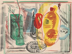Frances Hodgkins - Arrangement of jugs (1938)