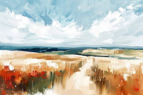 Der Küstenpfad, moderne und abstrakte Landschaft