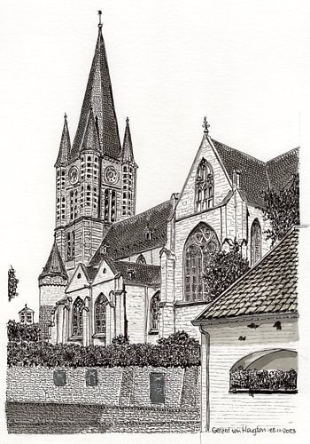 sfeertekening van Gerard van Heugten