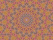 Baksteen Mandala (Retro en Boho in aardkleuren) van Caroline Lichthart thumbnail