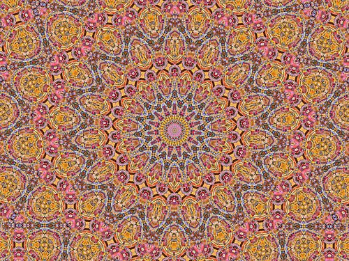 Baksteen Mandala (Retro en Boho in aardkleuren)