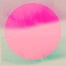Neon-Kunst. Bunte minimalistische geometrische abstrakte in rosa, grün, beige von Dina Dankers Miniaturansicht