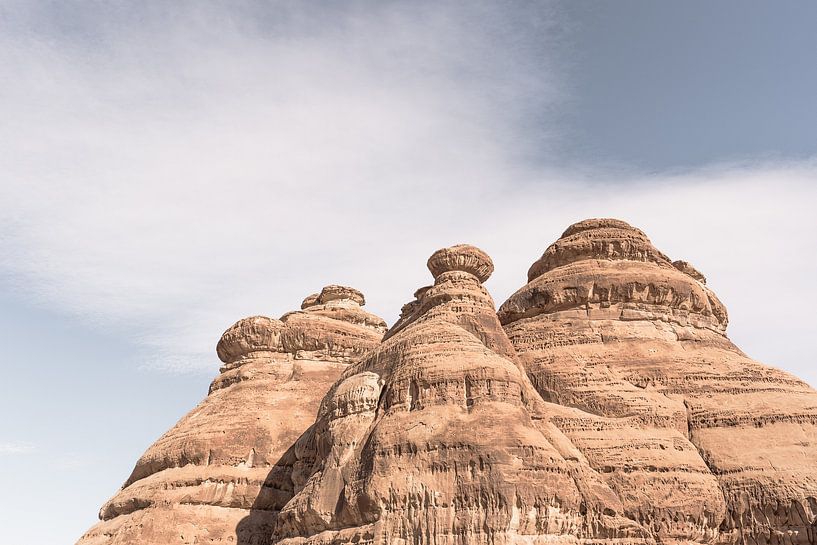 Rotsen in Hegra in Saudi-Arabië van Photolovers reisfotografie