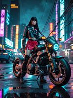 cyberpunk nacht stad