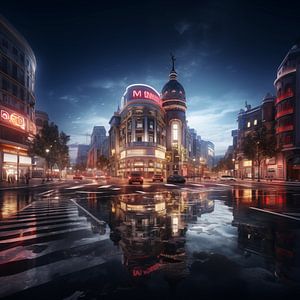 Madrid at night