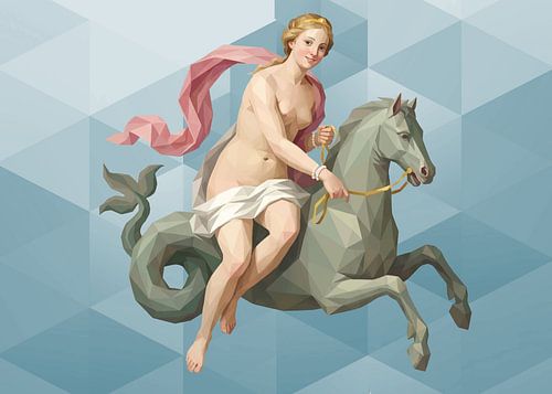 Die Flucht der Galatea – Low-Poly
