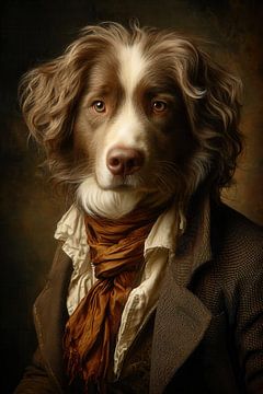 Der literarische Wüstling - Barockes Hundeporträt