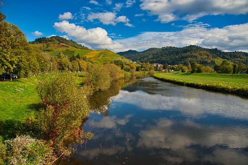De Kinzig bij Gengenbach in het Zwarte Woud