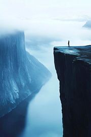 Op de rand van de stilte van Poster Art Shop