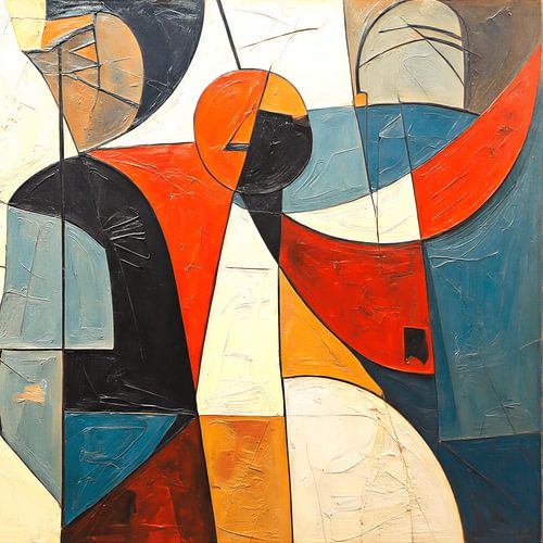 Abstracte Geometrische Portretten in Kubistische Stijl - 7