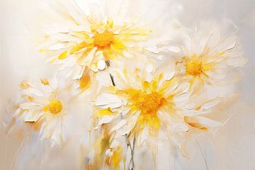 Zonnige Dans van Madeliefjes van Emil Husstege