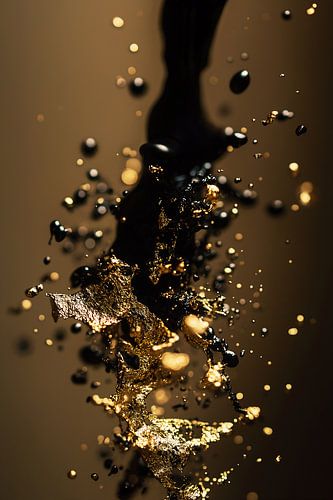 Abstracte alchemie - Gold Burst III