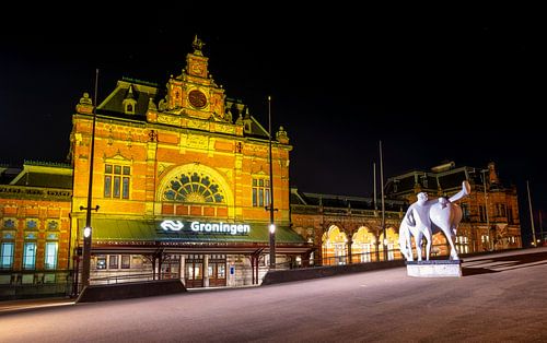 Peerd van Ome Loeks - Stationsplein Groningen