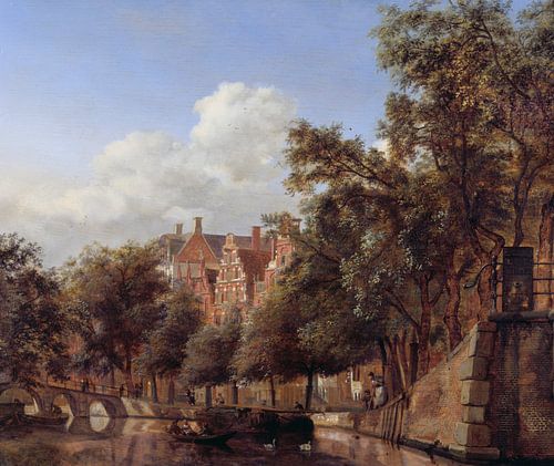 Jan van der Heyden. Gezicht op de Herengracht, Amsterdam