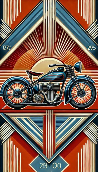 Art Deco Motorcycle by Eric Nagel