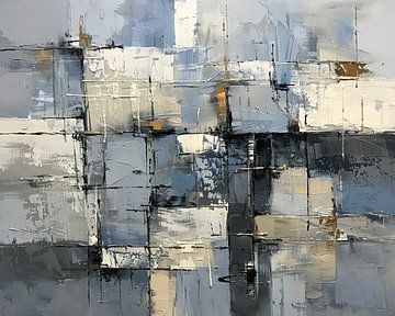 City Abstract | Chrome Silhouettes by Abstract Painting