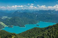 Walchensee met Karwendelgebergte, Beieren, Duitsland van Markus Lange thumbnail