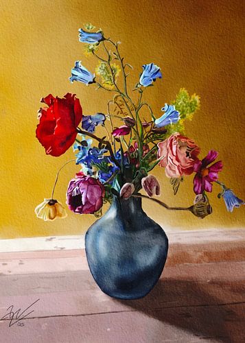 Knallend boeket bloemen