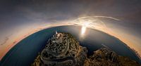 Sphärisches Panorama von einem Leuchtturm auf Mallorca von Jonas Weinitschke Miniaturansicht