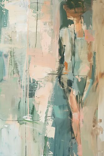 Souvenirs disparus dans une composition abstraite en couleurs