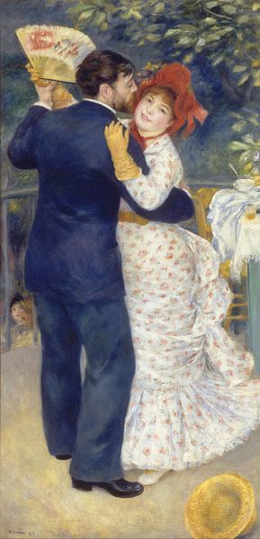 Tanz auf dem Land - Pierre-Auguste Renoir von 1000 Schilderijen